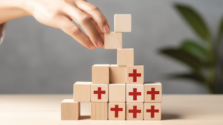 Business concept of planning 2021. Male hand flips wooden cube and change the inscription 'BUDGET 20の素材