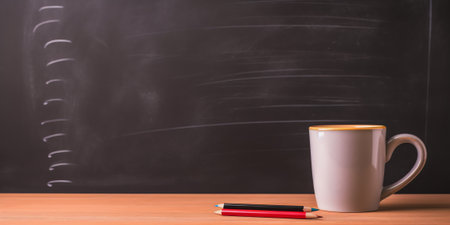 Chalkboard with coaching conceptの素材