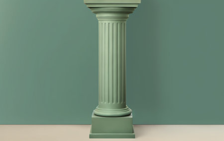 Empty advertising pillar,free copy spaceの素材