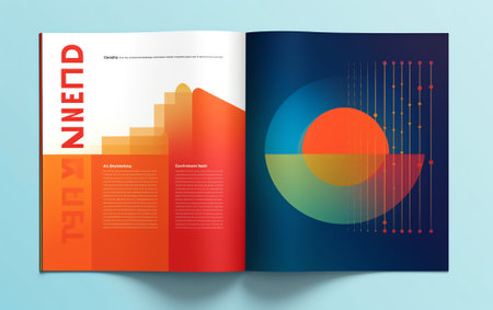 Square Brand Manual Template, Simple style and modern layout Brand Book, Brand Identity, Brand Guideの素材