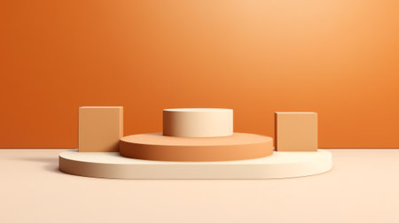 Abstract scene background. Product presentation, mock up, show cosmetic product, Podium, stage pedesの素材