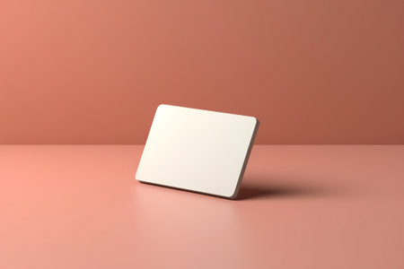 Realistic floating business branding cards template mockup with shadows. Vector illustrationの素材