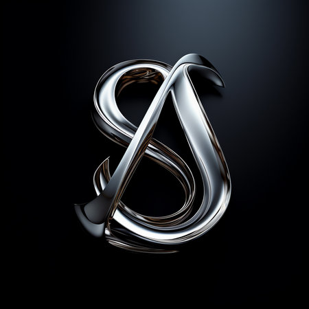 Steel word brand on black background brand concept design 3D illustration.の素材