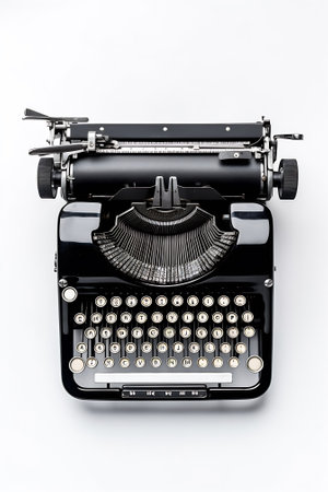 Build you brand words typed on a vintage typewriter in black and white.の素材