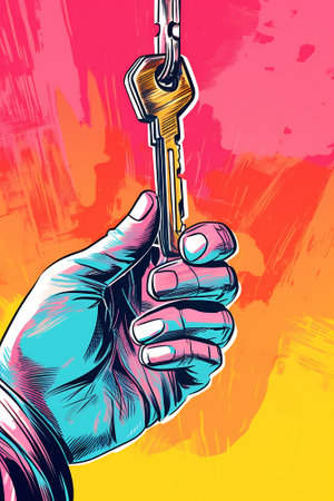 Minimalist collage with halftone-style hands. Punk metaphor composition. Finance-themed banner withの素材