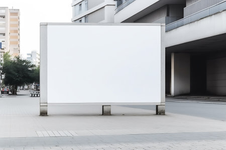 2 large-format billboards next to each other on a street in Switzerland, in Ticino, Luganoの素材