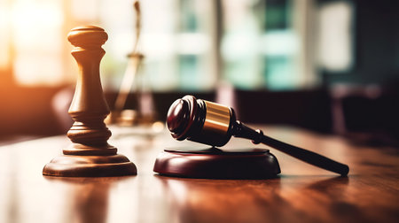 Law and finance. Bankcruptcy, tax law, bribe, corruption, arbitration, penalty concept.Gavel and calの素材