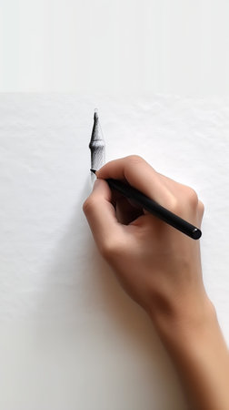 Hand with marker writing: You Are Your Own Brandの素材