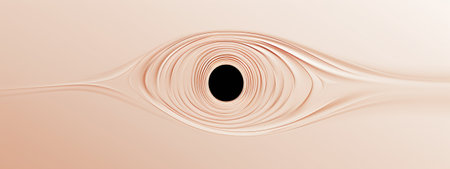 Abstract background inside of a gun barrel. Spiraled interior of a gun. 007 logo. Vector illustratioの素材