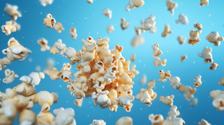expanding potential - concept to show the growing of a business or idea - steps of popcornの素材