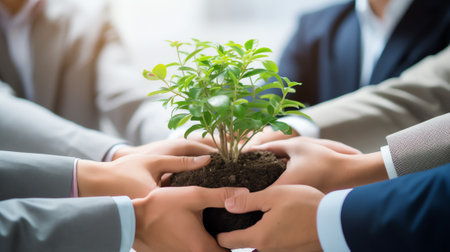 ESG concept. Criteria environmental social and corporate governance in sustainable ethical business.の素材