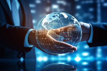 Global business expansion, open company branches, franchise in new location to cover all continent,の素材