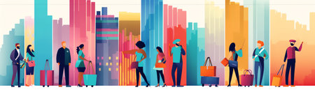 Business analysis and teamwork concept with diverse people analysing statistical charts and graphs aの素材