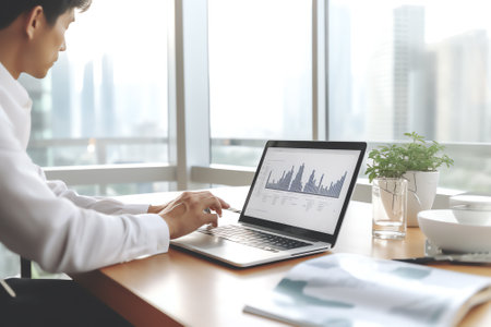 Businesspeople meeting to plan, analyze about business growth to plan future new business expansionの素材