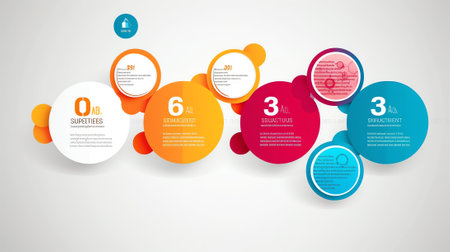 Business concept, infographic. Template for presentation, graph, diagram, chart. Vector illustrationの素材