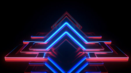 Glow up arrows circuit on dark blue background copy space digital business growth conceptの素材