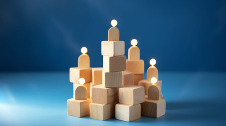 Business ethics symbol. Concept word Business ethics on wooden blocks. Beautiful yellow background.の素材