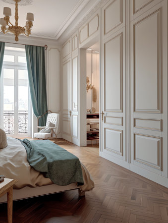 Bedroom interior. Provance. 3d render.の素材