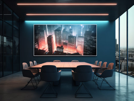 interior of meeting room in moder officeの素材