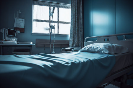 hospital bed after patient get wellの素材