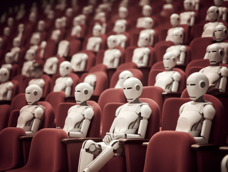 Keep your distance to avoid physical contact. Practice of social distancing. View of rows of seats mの素材