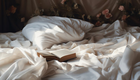 Detail of messy bed sheetsの素材