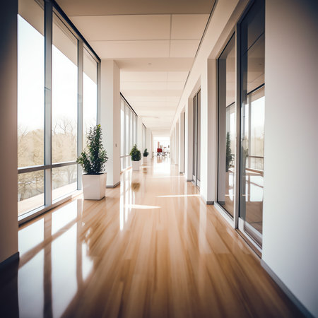Bright empty office interiorの素材