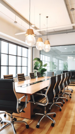 Meeting boardroom in high class officeの素材