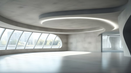 Modern building interior ground backgroundの素材