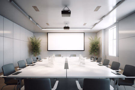 Conference room, meeting room, boardroom.の素材