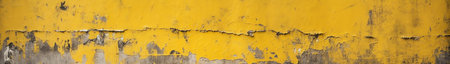 Walkway signs and painted yellow on the factory floor. scratched cement surface industrial safety siの素材