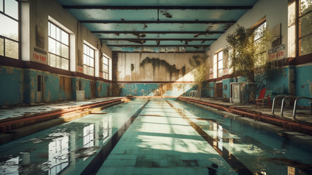The damage swimming poolの素材
