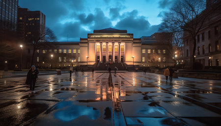 Empty Quad at Syracuse Universityの素材