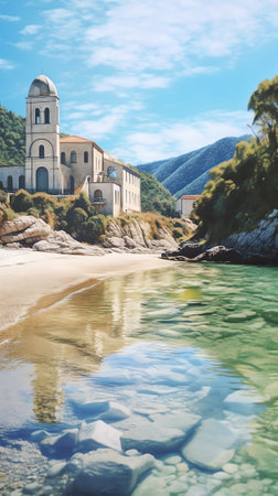 Church in the middle nowhere travel tourism vacation hidden hiding religion religious god Jesus sunの素材