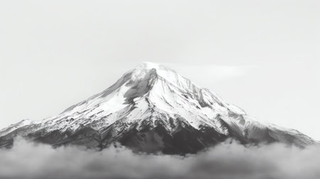 Snow covered volcanoes Pomerape and Parinacota with small chapel, Sajama National Park, Bolivian Bolの素材