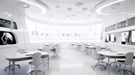 White class room.の素材
