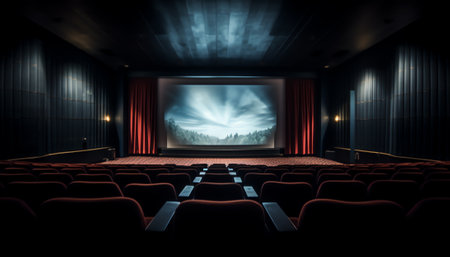 empty cinema auditoriumの素材