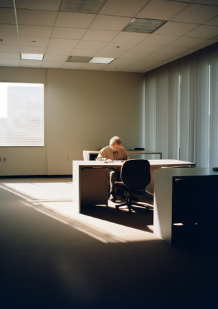 view of the office, no peopleの素材