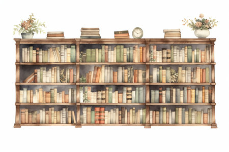 3d Old Wooden book Shelfの素材