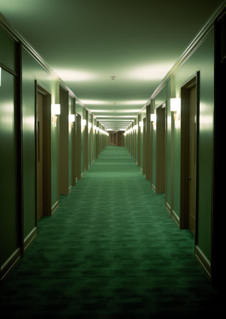 5 July 2004, the empty hallway at HKUST, hong kongの素材