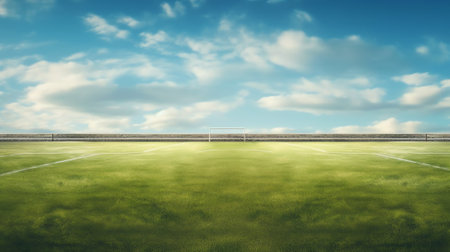 Beautiful empty grass fieldの素材
