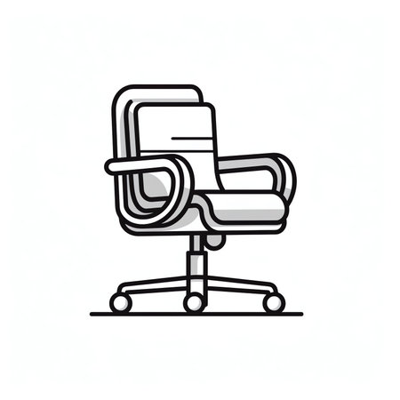 Business chair with out of office sign concept for vacation, holiday, lunch break or work life balanの素材