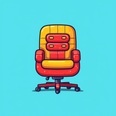 Business chair with out of office sign concept for vacation, holiday, lunch break or work life balanの素材
