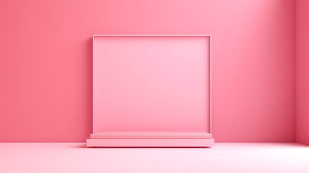 Pink ceramic tile wall and floor background and texture. Mockup for kitchen, bathroom, toilet. Emptyの素材