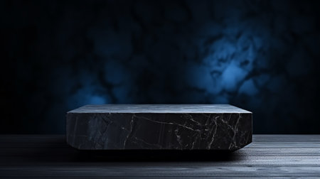 Black table top isolated on white background.の素材