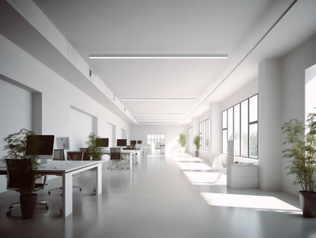 modern empty office interiorの素材