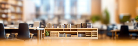 BLURRED OFFICE BACKGROUNDの素材