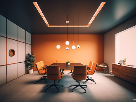 interior of meeting room in moder officeの素材