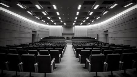 interior of a conference hallの素材