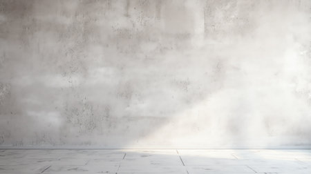 Generative AI Empty white gray color texture pattern cement wall studio background. Used for displayの素材